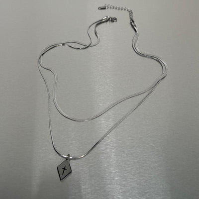 OH Diamond Cross Pendant Necklace-korean-fashion-Necklace-OH Atelier-OH Garments