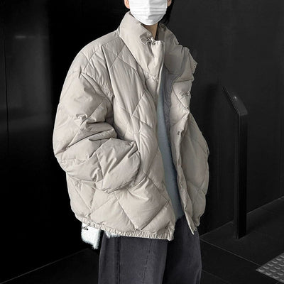 OH Diamond Quilted Puffer Jacket-korean-fashion-Jacket-OH Atelier-OH Garments