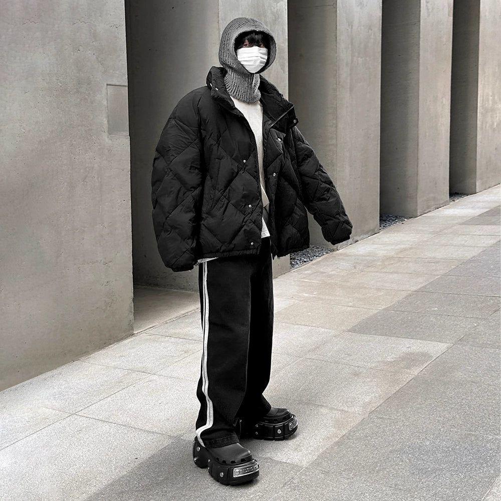 OH Diamond Quilted Puffer Jacket-korean-fashion-Jacket-OH Atelier-OH Garments