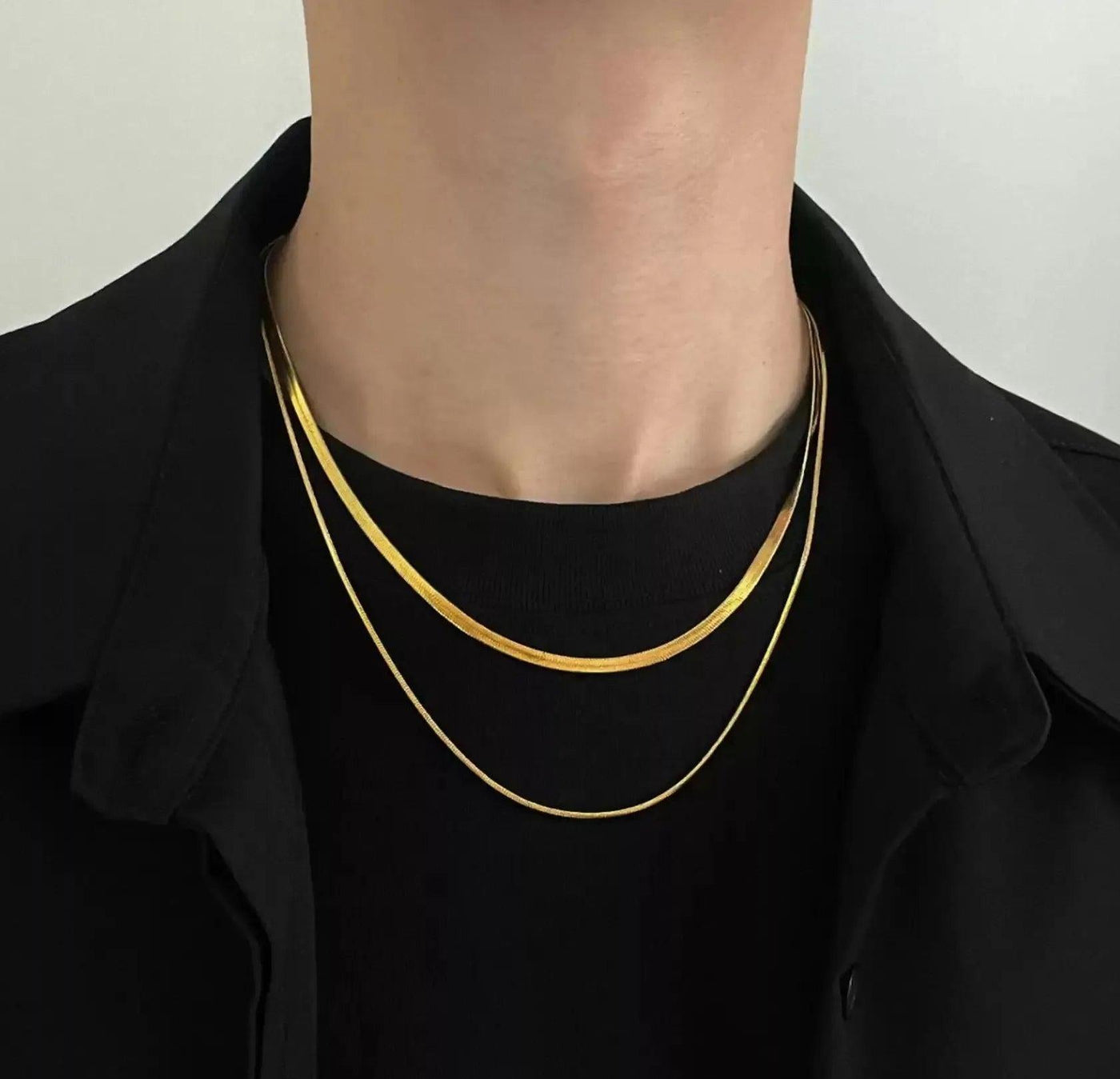 OH Double-Layer Snake Bone Necklace-korean-fashion-Necklace-OH Atelier-OH Garments