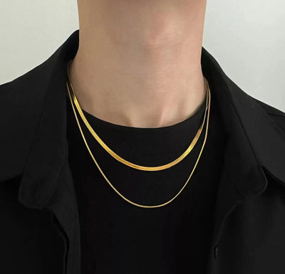 OH Double-Layer Snake Bone Necklace-korean-fashion-Necklace-OH Atelier-OH Garments