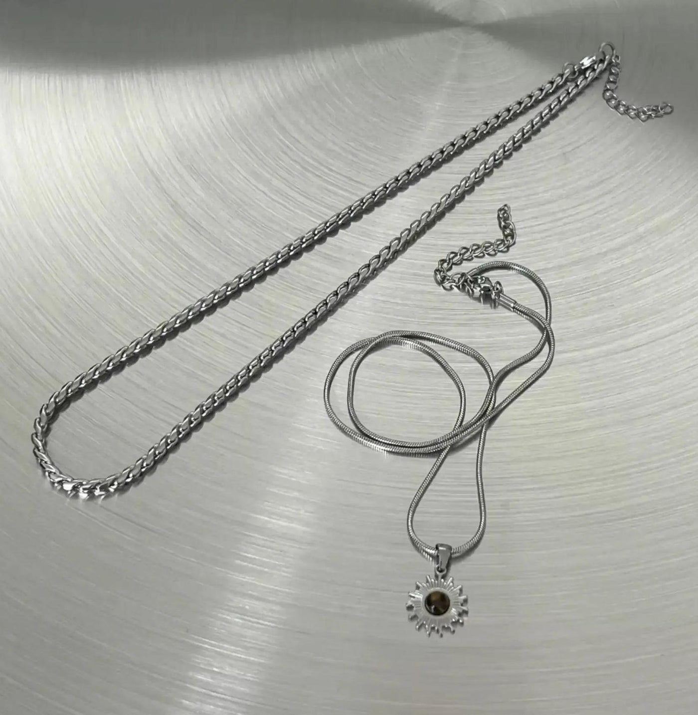 OH Double-Layered Sunburst Pendant Necklace-korean-fashion-Necklace-OH Atelier-OH Garments