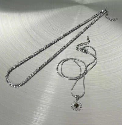OH Double-Layered Sunburst Pendant Necklace-korean-fashion-Necklace-OH Atelier-OH Garments
