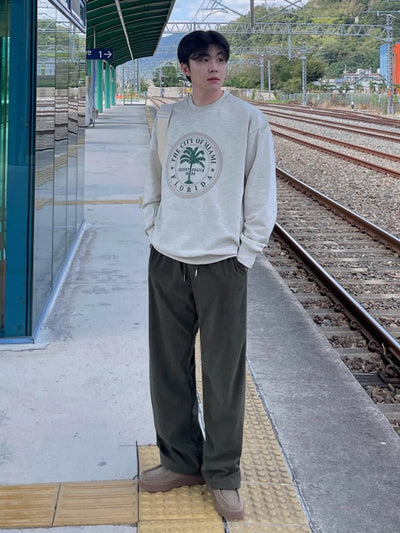 OH Drapey Drawstring Corduroy Pants-korean-fashion-Pants-OH Atelier-OH Garments