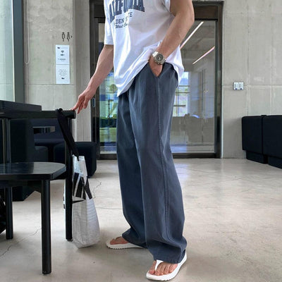 OH Drapy Gartered Straight Pants-korean-fashion-Pants-OH Atelier-OH Garments