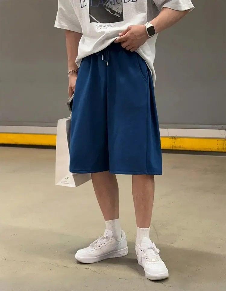 OH Drawcord Loose Sweat Shorts-korean-fashion-Shorts-OH Atelier-OH Garments