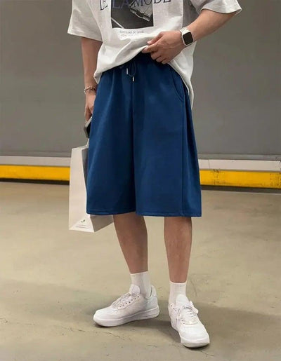 OH Drawcord Loose Sweat Shorts-korean-fashion-Shorts-OH Atelier-OH Garments
