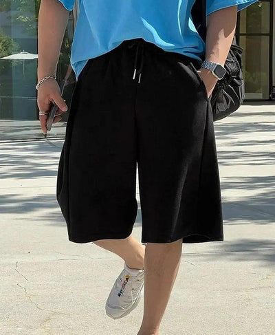 OH Drawcord Loose Sweat Shorts-korean-fashion-Shorts-OH Atelier-OH Garments