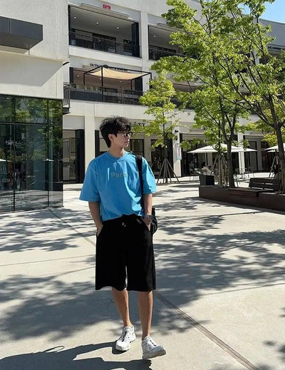 OH Drawcord Loose Sweat Shorts-korean-fashion-Shorts-OH Atelier-OH Garments