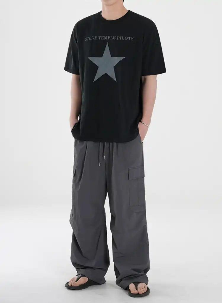 OH Drawcord Pleated Cargo Pants-korean-fashion-Pants-OH Atelier-OH Garments