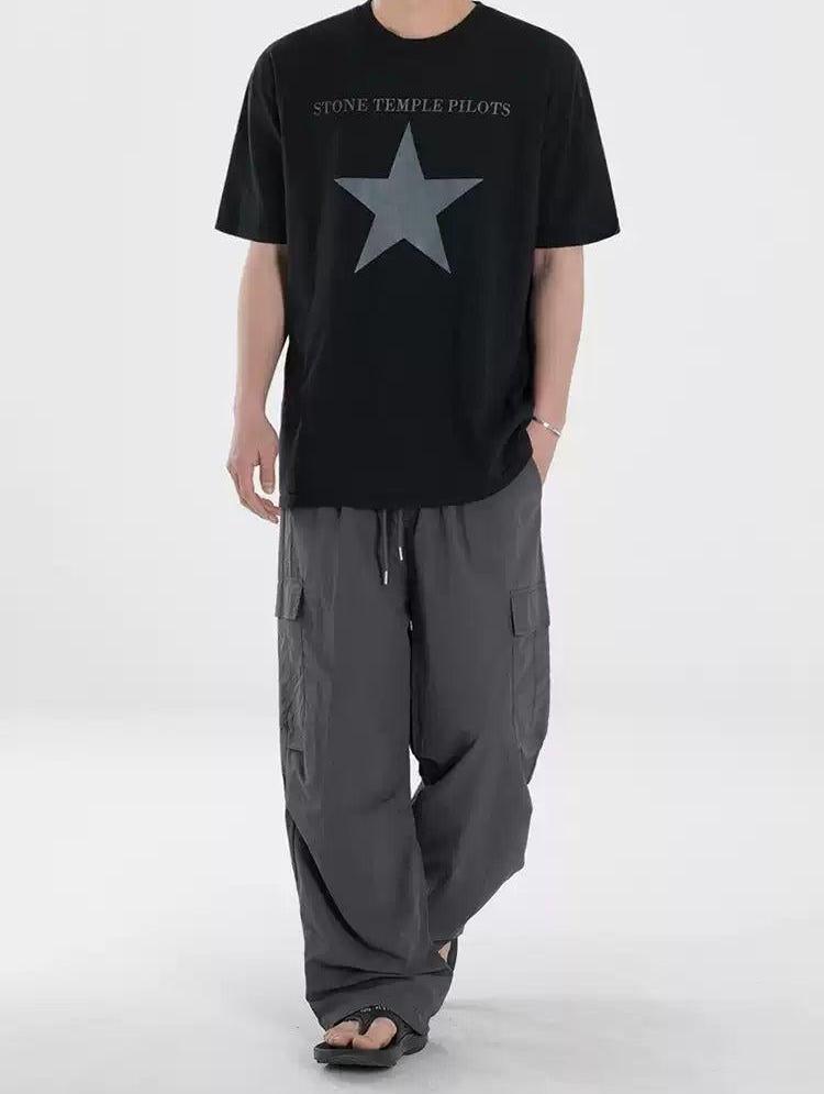 OH Drawcord Pleated Cargo Pants-korean-fashion-Pants-OH Atelier-OH Garments