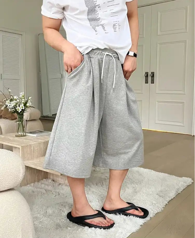 OH Drawcord Sports Sweat Shorts-korean-fashion-Shorts-OH Atelier-OH Garments