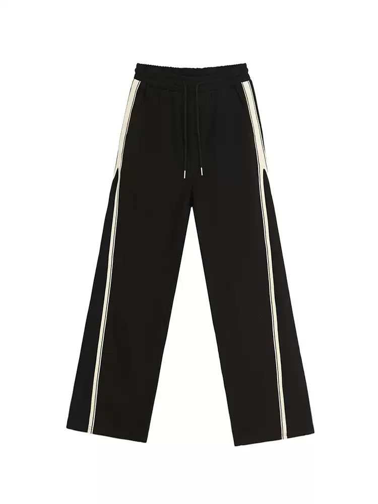 OH Drawcord Striped Contrast Sweatpants-korean-fashion-Pants-OH Atelier-OH Garments