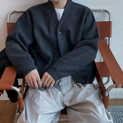 OH Drawstring Hem Knit Cardigan-korean-fashion-Cardigan-OH Atelier-OH Garments