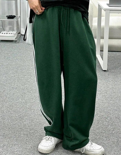 OH Drawstring Side Lines Sweatpants-korean-fashion-Pants-OH Atelier-OH Garments