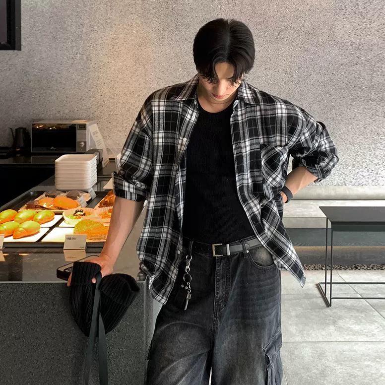 OH Essential Checkered Shirt-korean-fashion-Shirt-OH Atelier-OH Garments