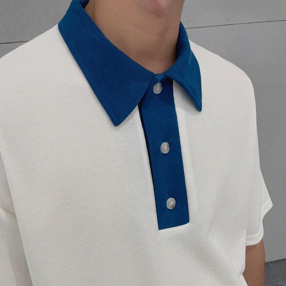 OH Essential Contrast Collar Polo-korean-fashion-Polo-OH Atelier-OH Garments