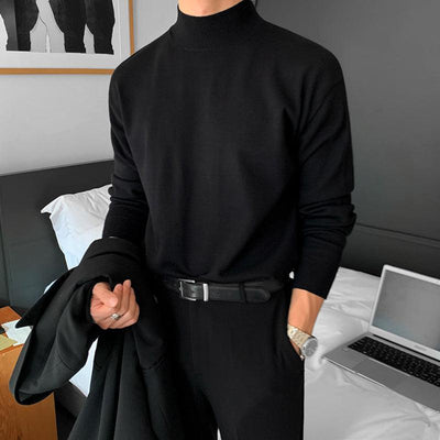 OH Essential Knit Mockneck-korean-fashion-Turtleneck-OH Atelier-OH Garments