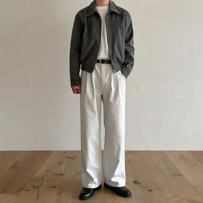 OH Essential Solid Color Pants-korean-fashion-Pants-OH Atelier-OH Garments