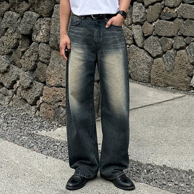OH Fade Thigh Highlight Straight Jeans-korean-fashion-Jeans-OH Atelier-OH Garments