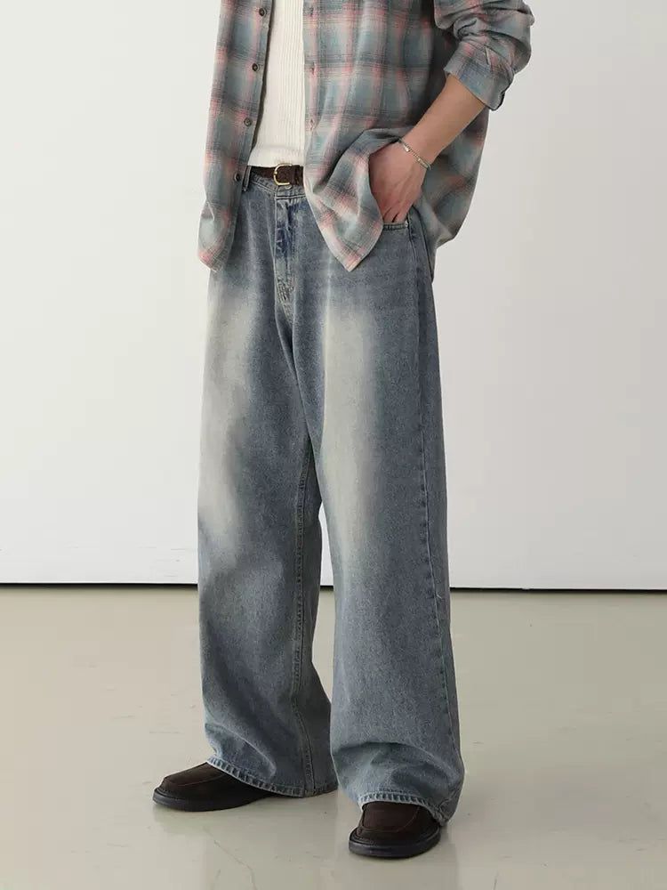 OH Fade Washed Wide Leg Jeans-korean-fashion-Jeans-OH Atelier-OH Garments