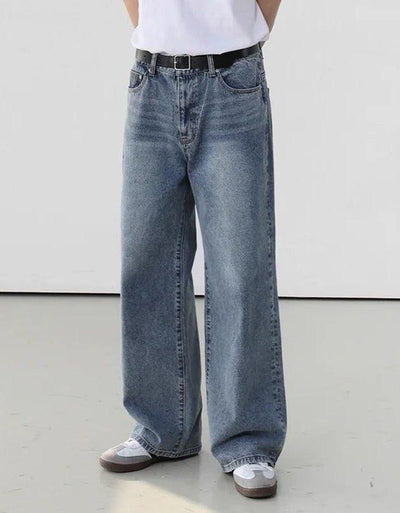 OH Faded Thigh Regular Jeans-korean-fashion-Jeans-OH Atelier-OH Garments