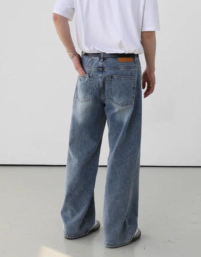 OH Faded Thigh Regular Jeans-korean-fashion-Jeans-OH Atelier-OH Garments