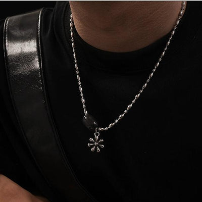 OH Flower Icon Pendant Necklace-korean-fashion-Necklace-OH Atelier-OH Garments