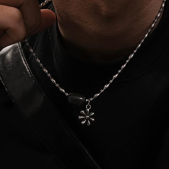 OH Flower Icon Pendant Necklace-korean-fashion-Necklace-OH Atelier-OH Garments