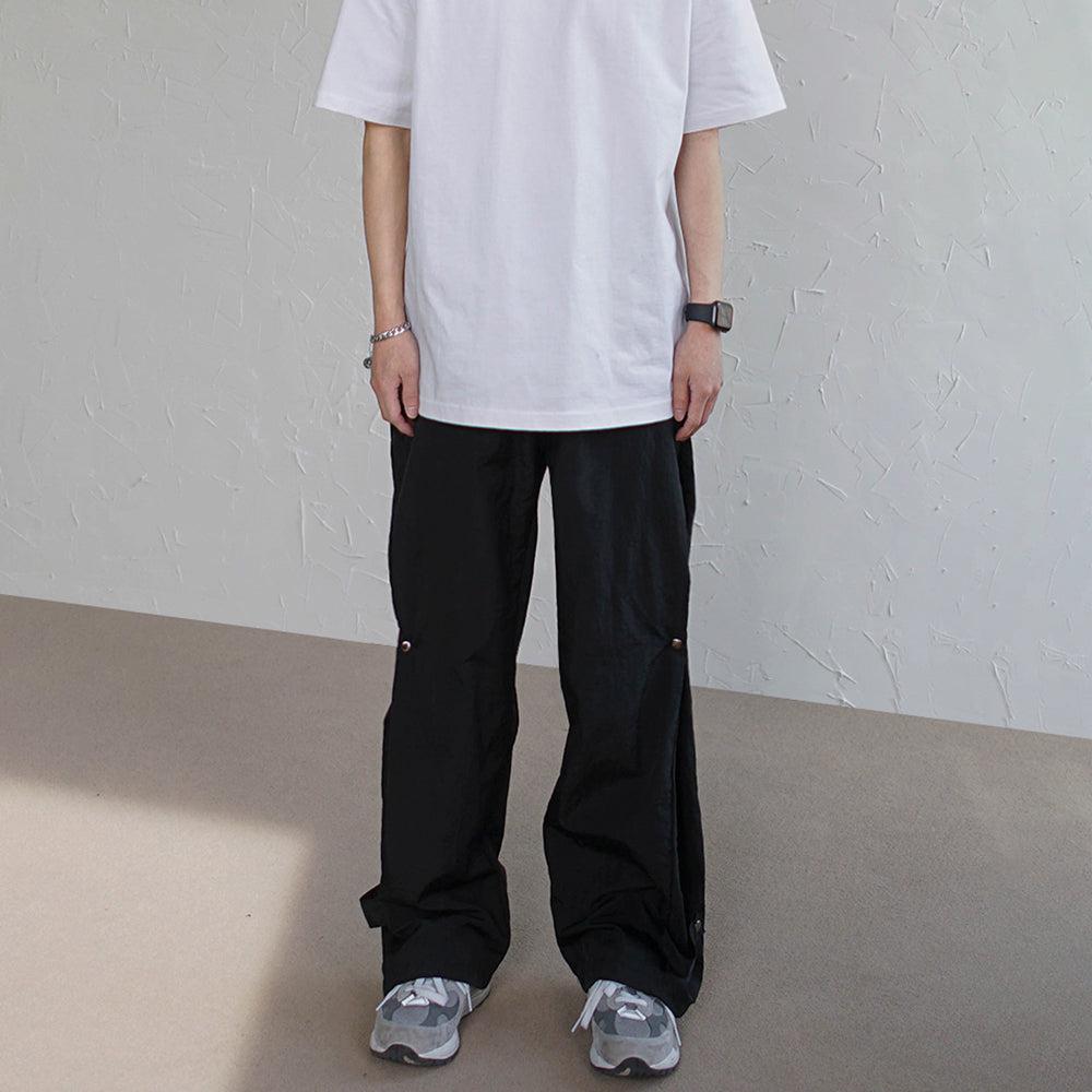 OH Fold Emphasis Solid Color Pants-korean-fashion-Pants-OH Atelier-OH Garments