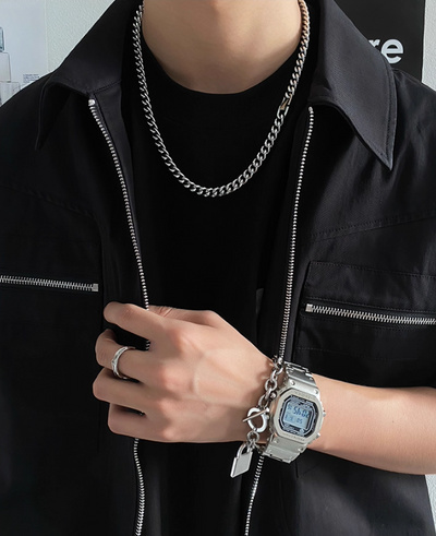 OH Hip Hop Link Chain Necklace-korean-fashion-Necklace-OH Atelier-OH Garments