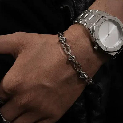 OH Knots and Curve Chain Bracelet-korean-fashion-Bracelet-OH Atelier-OH Garments