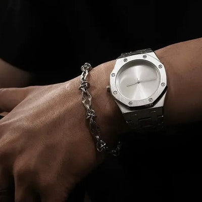 OH Knots and Curve Chain Bracelet-korean-fashion-Bracelet-OH Atelier-OH Garments