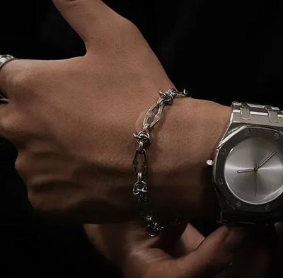 OH Knots and Curve Chain Bracelet-korean-fashion-Bracelet-OH Atelier-OH Garments
