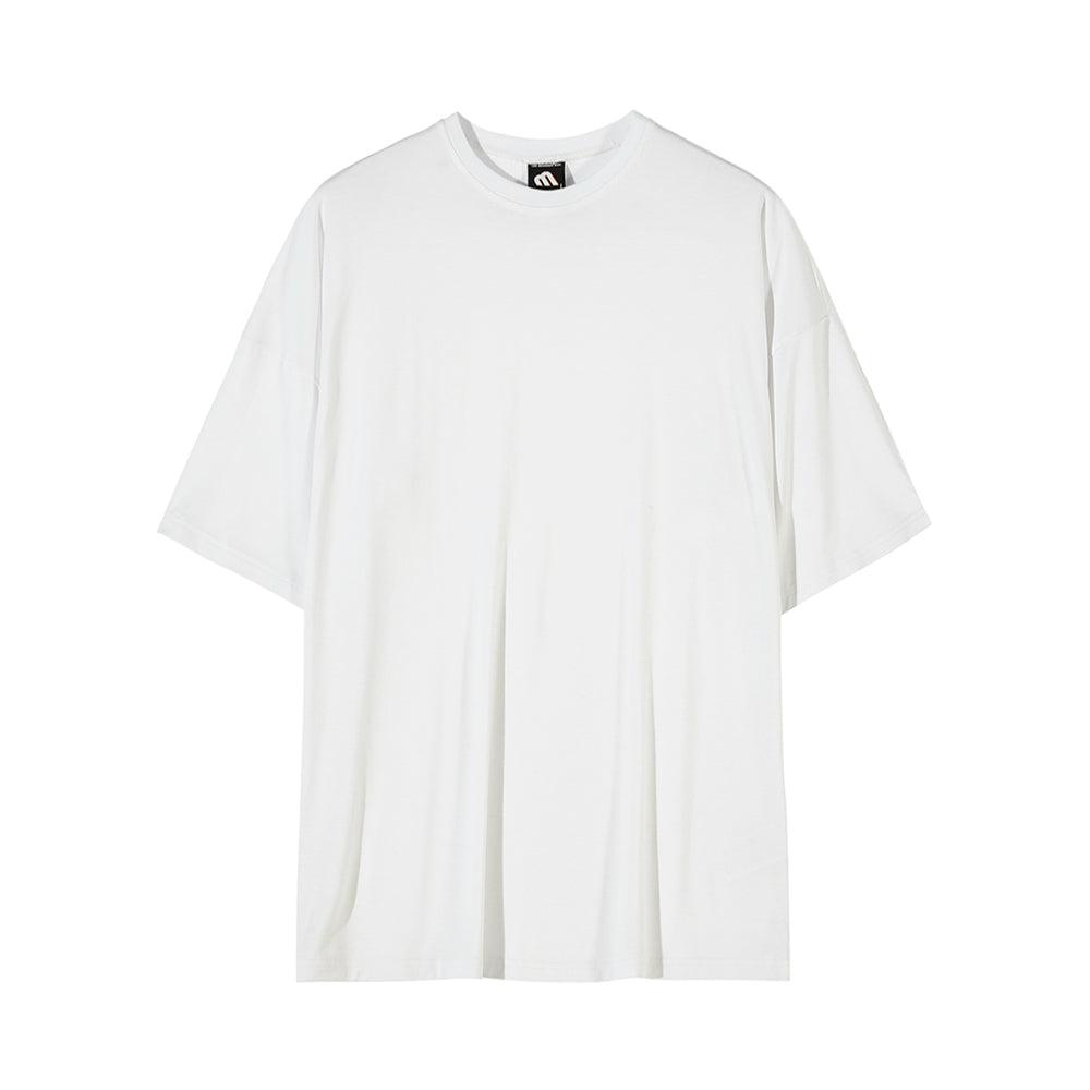 OH Loose Plain Color Flow T-Shirt-korean-fashion-T-Shirt-OH Atelier-OH Garments