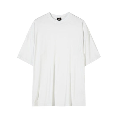 OH Loose Plain Color Flow T-Shirt-korean-fashion-T-Shirt-OH Atelier-OH Garments