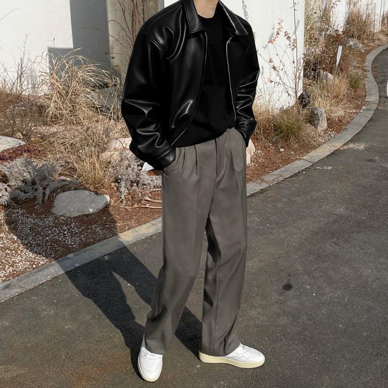 OH Loose Pleated Pants-korean-fashion-Pants-OH Atelier-OH Garments