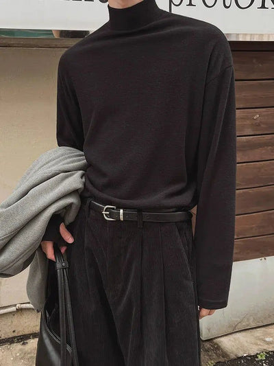 OH Loose Relaxed Fit Mockneck-korean-fashion-Mockneck-OH Atelier-OH Garments