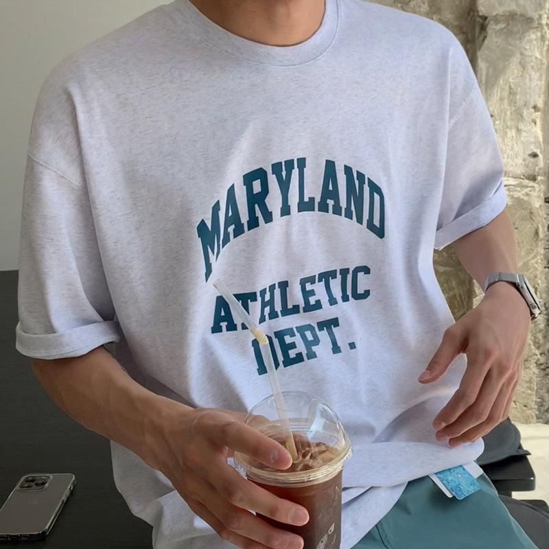 OH Maryland Athletic Dept Comfty T-Shirt-korean-fashion-T-Shirt-OH Atelier-OH Garments
