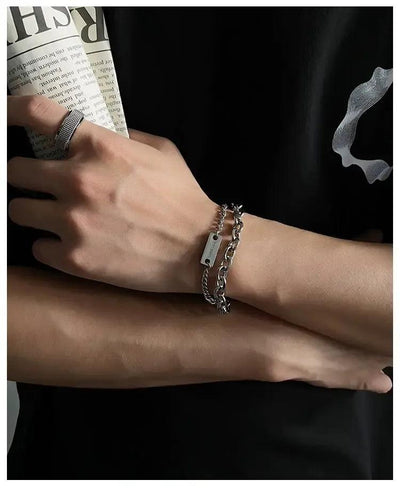 OH Metal Bar Layered Bracelet-korean-fashion-Bracelet-OH Atelier-OH Garments