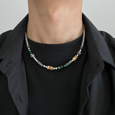 OH Minimal Earth Stones Necklace-korean-fashion-Necklace-OH Atelier-OH Garments