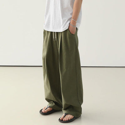 OH Minimal Folds Drawstring Comfty Pants-korean-fashion-Pants-OH Atelier-OH Garments