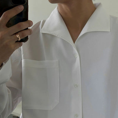 OH Minimal Front Pocket Shirt-korean-fashion-Shirt-OH Atelier-OH Garments