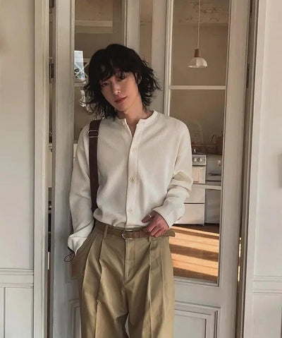 OH Minimal Knit Cardigan-korean-fashion-Cardigan-OH Atelier-OH Garments