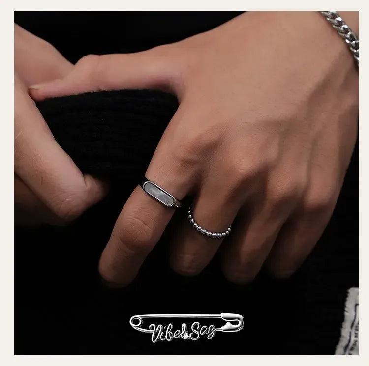 OH Mother of Pearl & Beaded Ring Set-korean-fashion-Ring-OH Atelier-OH Garments