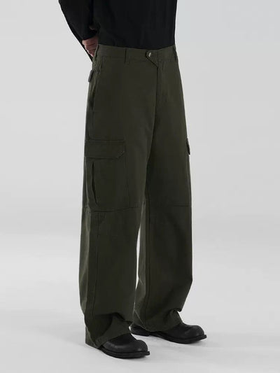 OH Multi-Side Pocket Cargo Pants-korean-fashion-Pants-OH Atelier-OH Garments