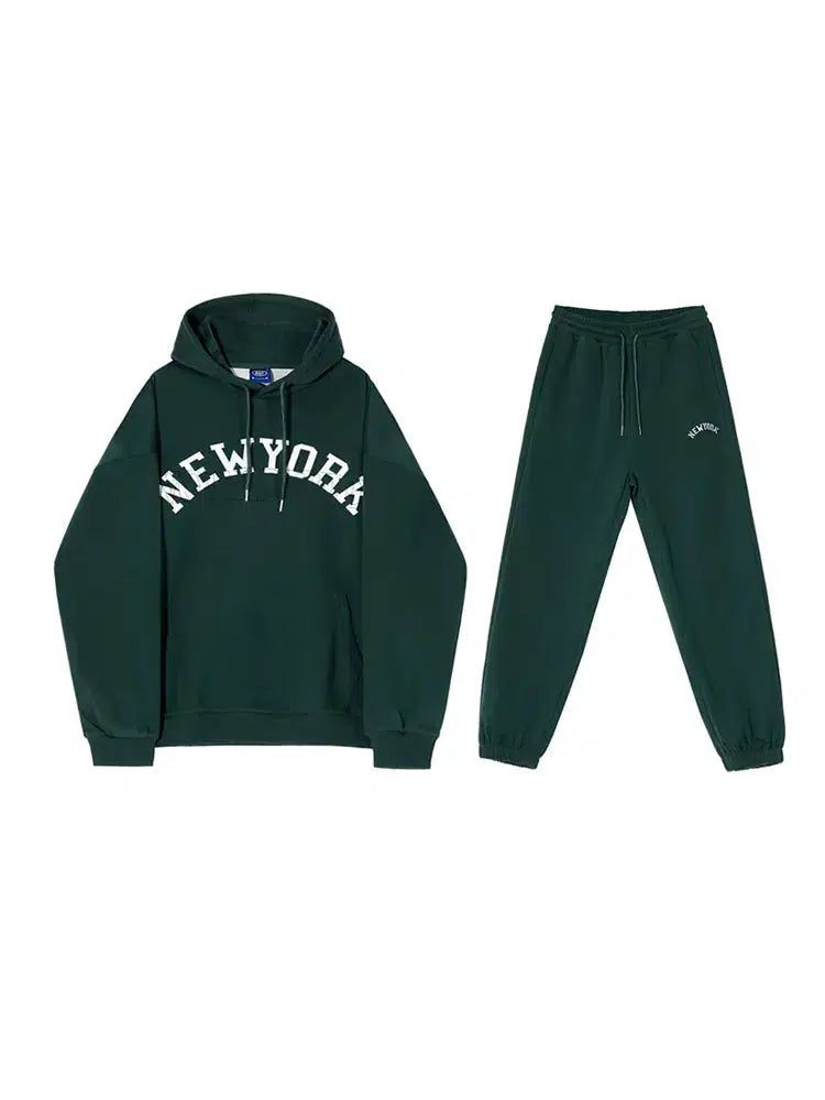 OH New York Worldwide Hoodie & Sweatpants Set-korean-fashion-Clothing Set-OH Atelier-OH Garments