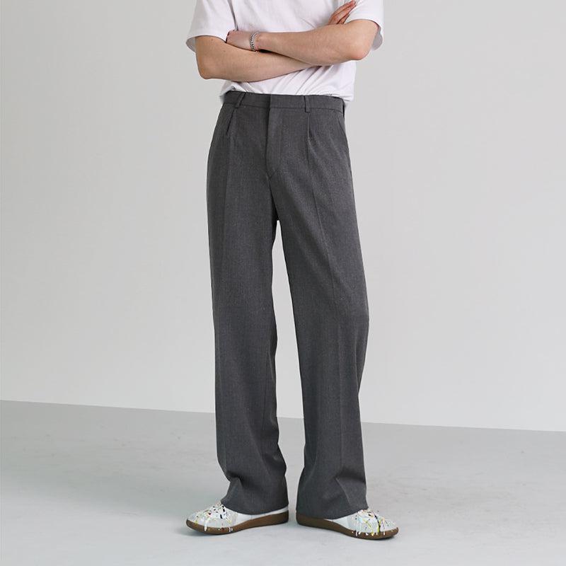 OH Office Loose Pleated Pants-korean-fashion-Pants-OH Atelier-OH Garments