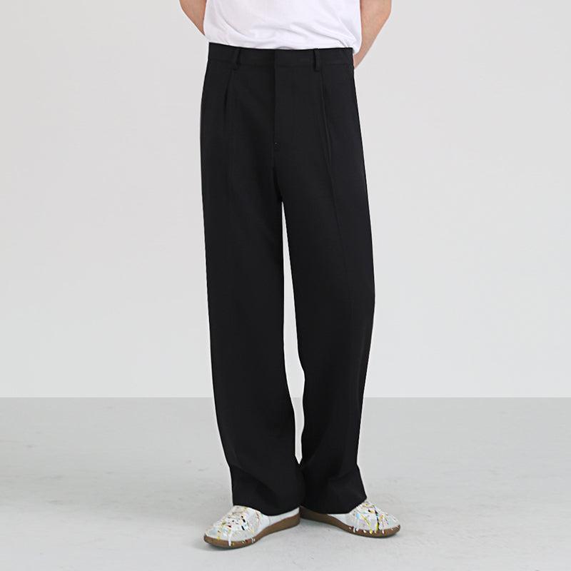 OH Office Loose Pleated Pants-korean-fashion-Pants-OH Atelier-OH Garments