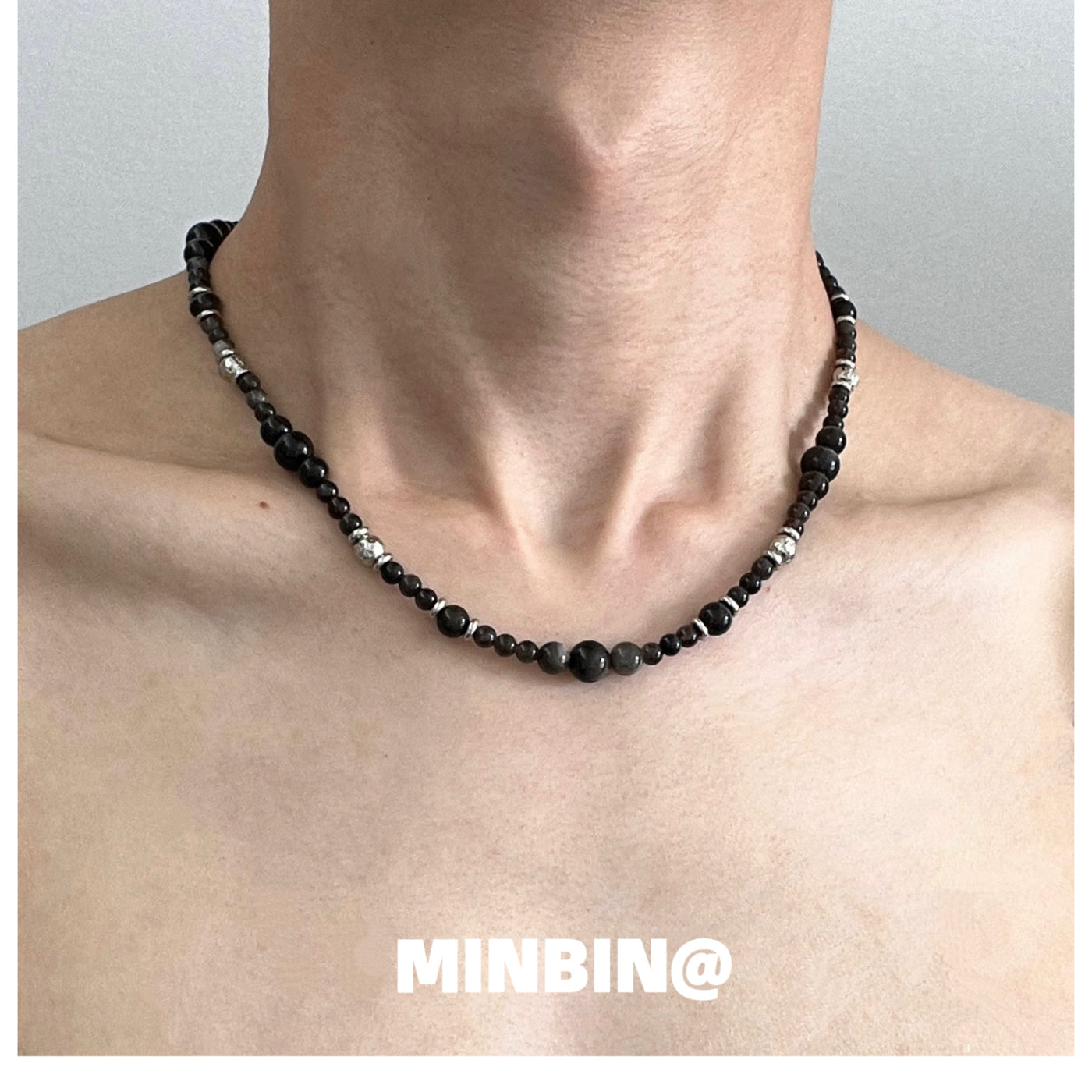 OH Onyx Beaded Necklace-korean-fashion-Necklace-OH Atelier-OH Garments
